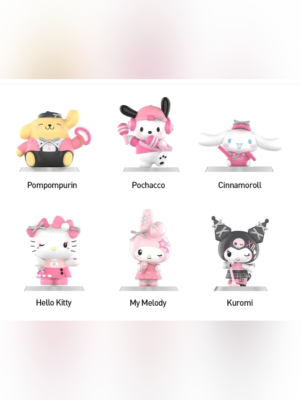 Hello Kitty And Friends Pink Party Series Figures  "Kuromi" - Picture 12 of 15